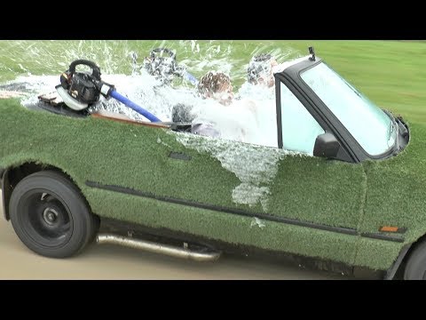 Изобретатели переделали BMW в передвижное джакузи - видео