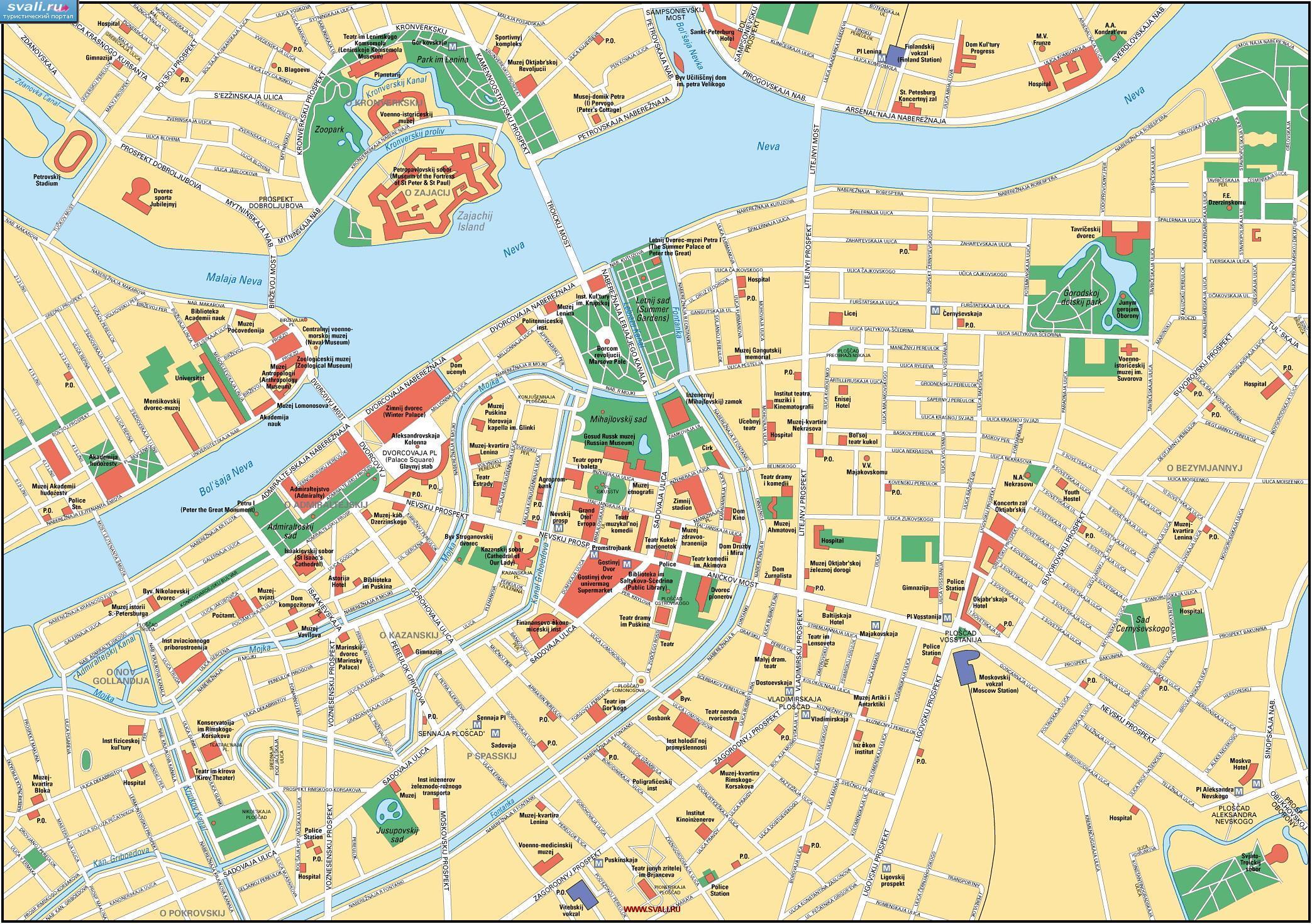 Наиболее точная карта города Санкт-Петербург