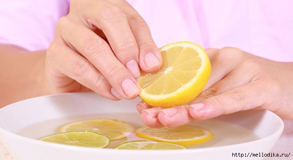  Лимон и масло против ломающихся ногтей